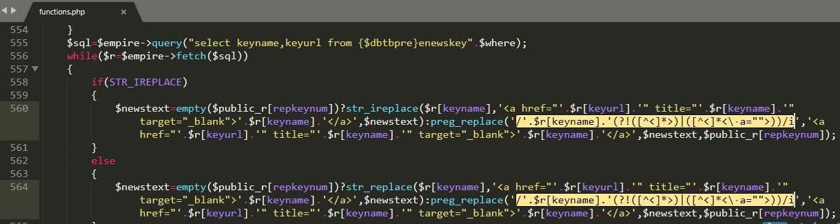 帝国CMS如何修改关键词替换次数为1 第3张